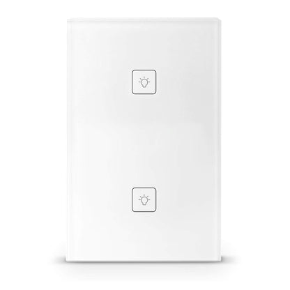 Lloyd's Interruptor Inteligente de 2 Apagadores, Lloyd´s, Modelo: LC-1266, Interruptor Wifi, Compatible con Alexa y Otros Asistentes Virtuales, 100-240 V~ 50/60 Hz, 15 A, Color: Blanco