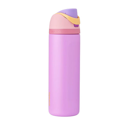 Owala FreeSip Disney Princess Botella de Agua con Popote, Acero Inoxidable, 24 oz - RAPUNZEL - Princesa Disney