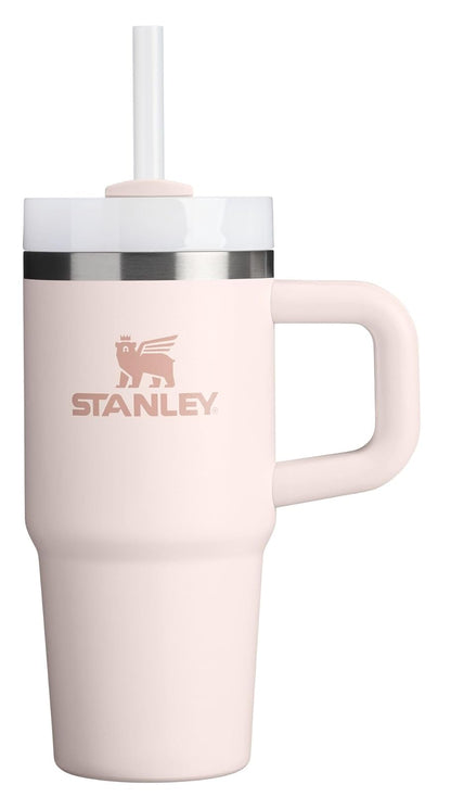 Stanley Quencher H2.0 Vaso con Asa y Popote, Tapa FlowState - 14 Ounces - Cuarzo Rosa 2.0