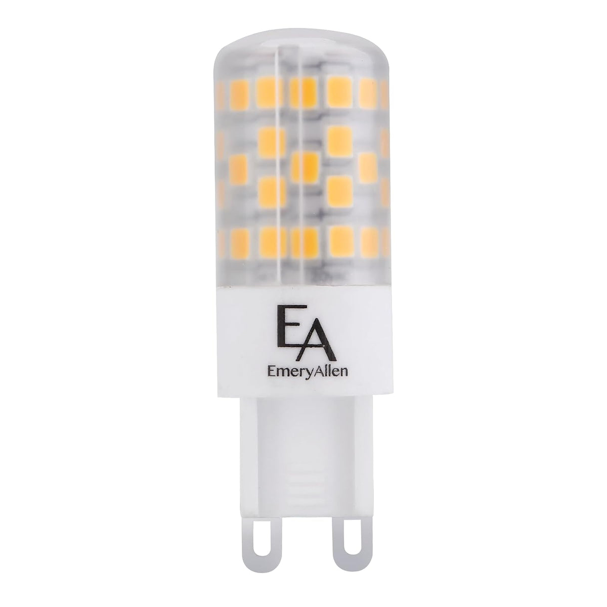 EmeryAllen EA-G9-4.5W-001-309F-D Dimmable Miniature Bi-Pin Base JA8 Compliant LED Light Bulb, 120V-4.5Watt (50W Equivalent) 450 Lumens, 3000K, 1 Pcs, White