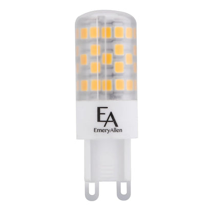 EmeryAllen EA-G9-4.5W-001-309F-D Dimmable Miniature Bi-Pin Base JA8 Compliant LED Light Bulb, 120V-4.5Watt (50W Equivalent) 450 Lumens, 3000K, 1 Pcs, White