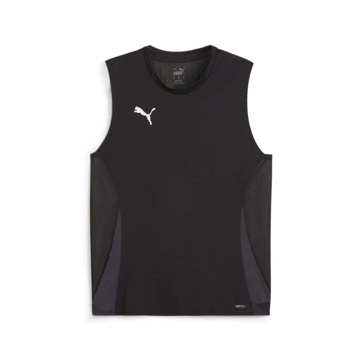 PUMA Teamgoal Playera sin Mangas para Hombre - CH - Puma Negro-puma Blanco-Plano Gris Oscuro