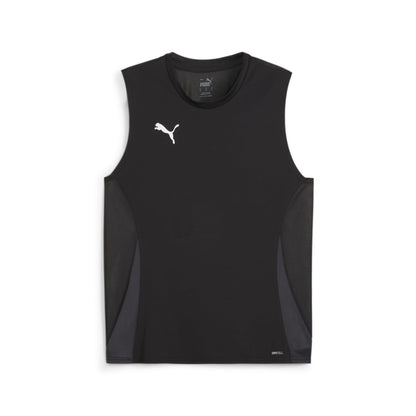 PUMA Teamgoal Playera sin Mangas para Hombre - CH - Puma Negro-puma Blanco-Plano Gris Oscuro