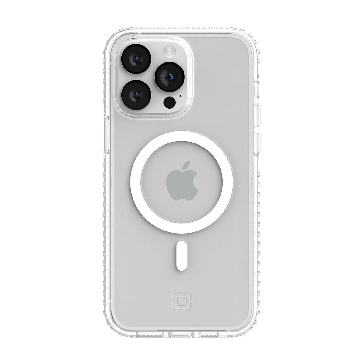 Incipio Grip Funda con MagSafe Compatible con iPhone 14 Pro MAX, Protección Caídas 4.2m, Bisel Elevado, Protección Antimicrobiana - Transparente