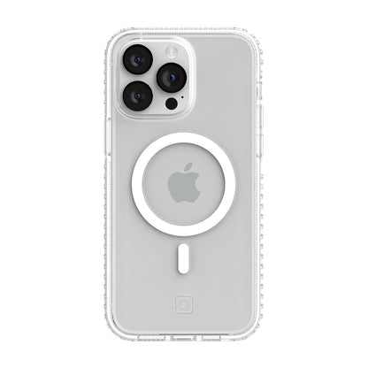 Incipio Grip Funda con MagSafe Compatible con iPhone 14 Pro MAX, Protección Caídas 4.2m, Bisel Elevado, Protección Antimicrobiana - Transparente