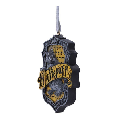 Nemesis Now Harry Potter Hufflepuff - Adorno Colgante con Escudo de Harry Potter, Amarillo, 8 cm