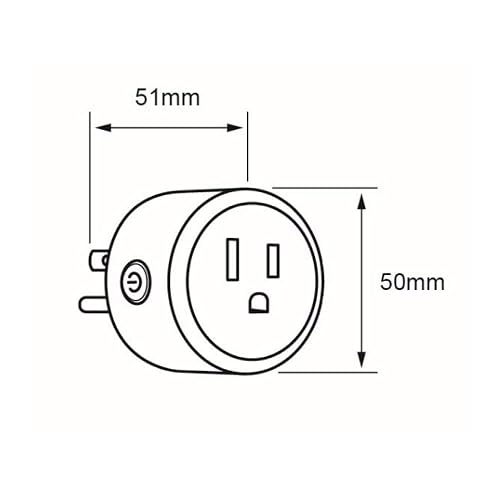 Tecnolite Connect - Enchufe Inteligente, Compatible con WiFi, Alexa y Otros Asistentes Virtuales de Voz, Control con App Connect para Celular, Multivoltaje, Capacidad 2000W, Iluminación Interiores