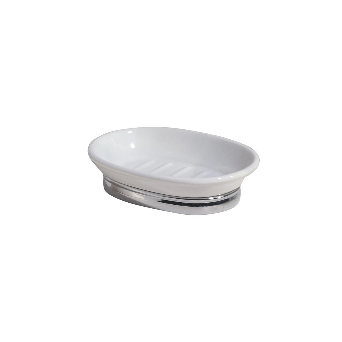 InterDesign iDesign - Jabonera para jabón de Barra - Colección York, Color Blanco