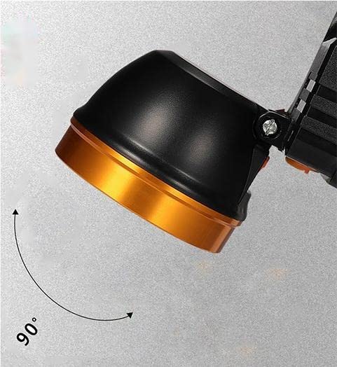 Cámara de Faros, Cámara de Manos Libres 1080P HD Con tarjeta de memoria de 32 G, Cámara Ajustable Montada Recargable con Linterna para Camping, Senderismo, Pesca, Camping