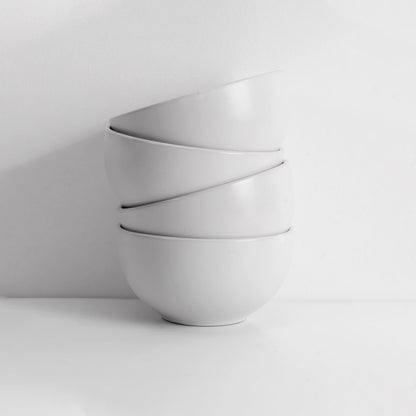 Le Bonne Table by Crown Baccara - Juego de 4 Platos Hondos, Bowls o Cuencos de Cerámica