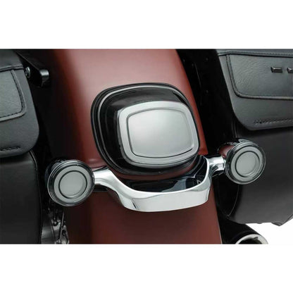 Kuryakyn 2907 - Accesorio de iluminación para Motocicleta: Tracer LED de Giro Trasero, conversiones Estilo Bala, 1156 de una Sola Curva, Rojo con Lente ahumada, 1 par