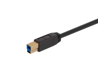 Monoprice - Cable USB 3.0 Tipo a a Tipo B, 3 pies, Color Negro, Compatible con Monitor, escáner, Unidad de Disco Duro, concentrador USB, impresoras, Serie Select