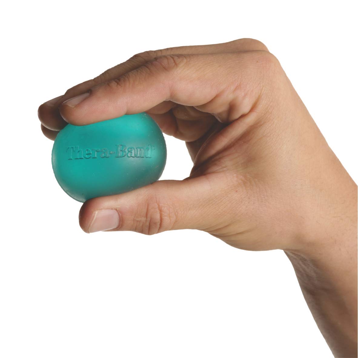 TheraBand - ejercitador de mano, pelota antiestrés para la mano, para fortalecer la muñeca, los dedos y el antebrazo y para terapia. Pelota para apretar para aumentar la flexibilidad de la mano y aliviar el dolor de las articulaciones
