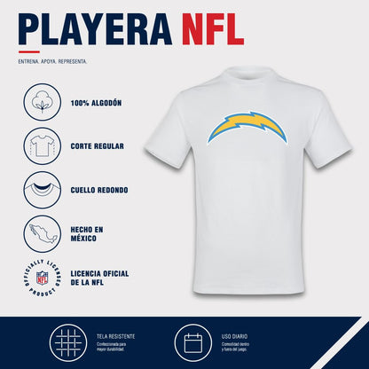 NFL Playera Aficionado Básica Los Angeles Chargers