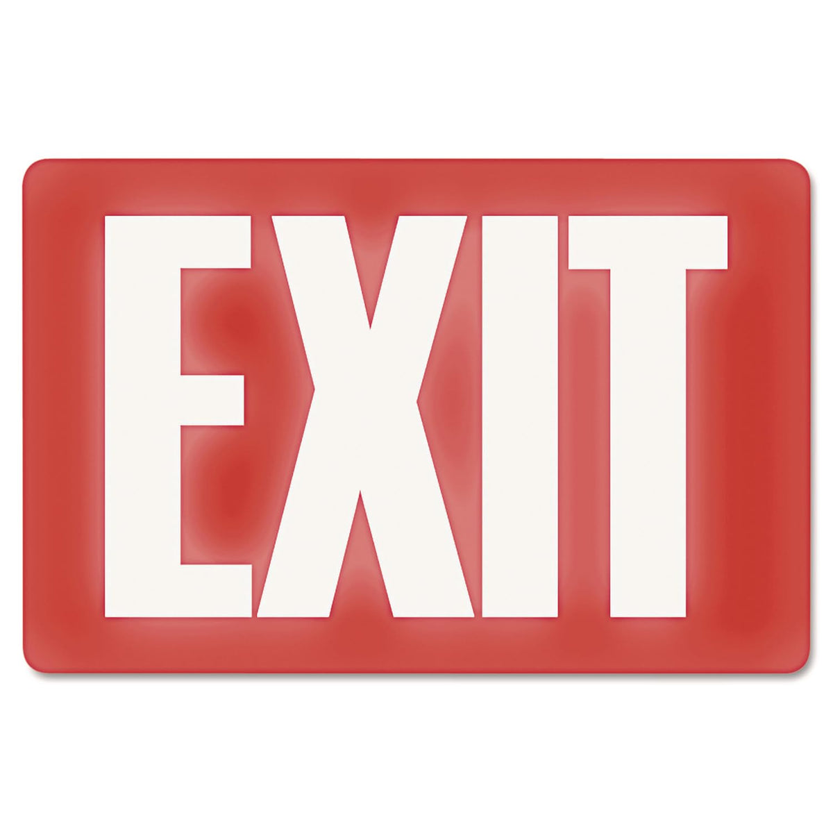 Headline Sign 4792 - Cartel luminoso en la oscuridad, 20,3 x 30,5 cm, color rojo, salida