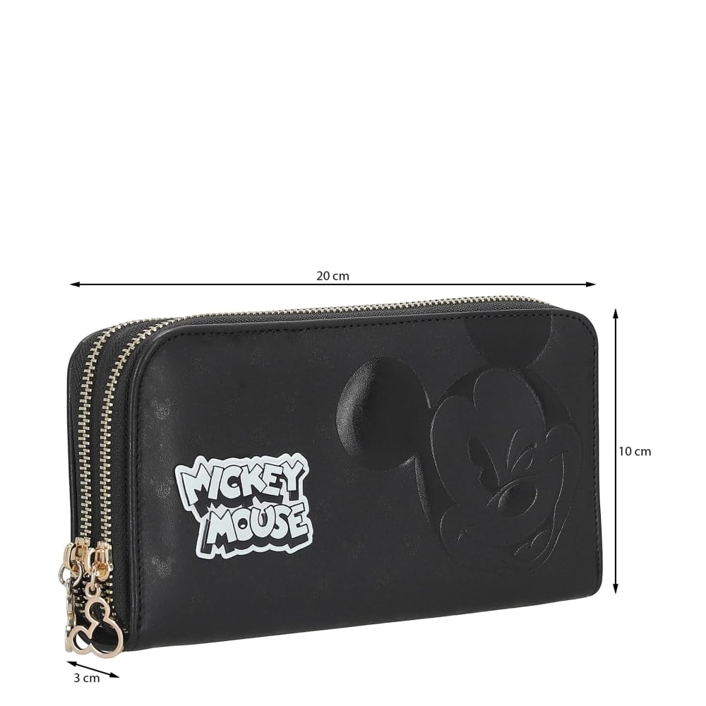 W Capsule Mickey Cartera para Mujer Negro HBYARMULKE70CW