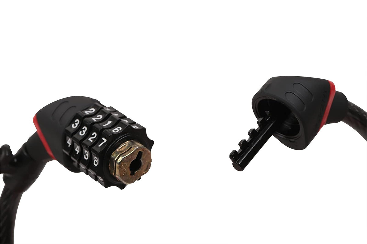 Candado ZEFAL K-Traz C9 Code Cable Espiral 185cm Acero Gris