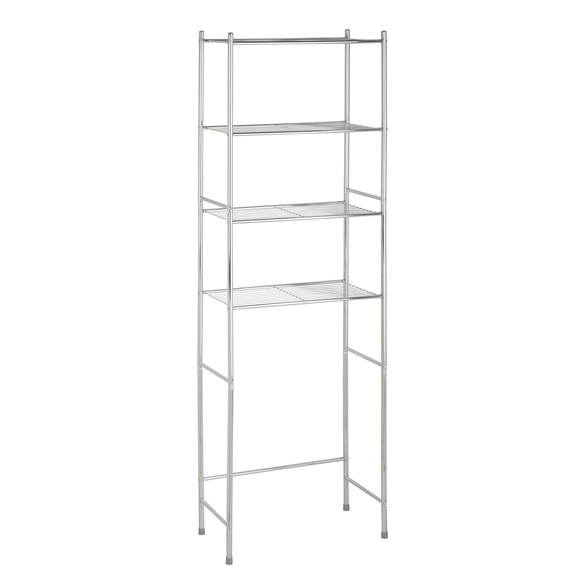 Honey-Can-Do BTH-05281 Estente de 4 niveles para ahorrar espacio, Cromado, 24.02" x 11.02" x 67.72"