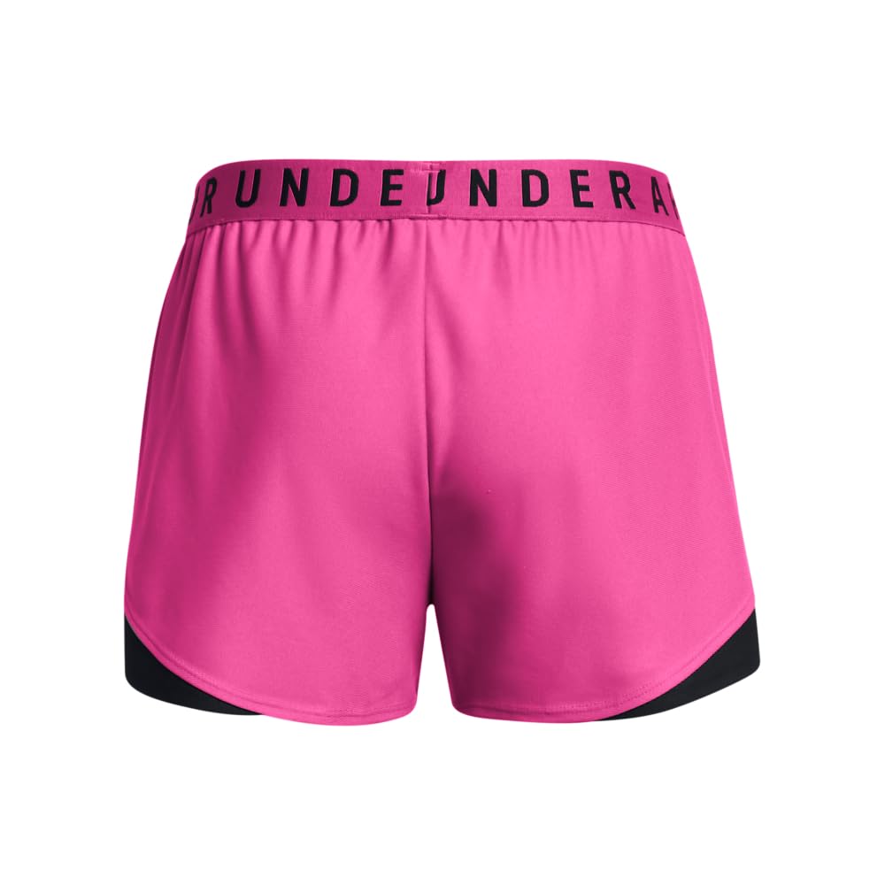 Under Armour 1344552 Shorts de Entrenamiento Play Up 3.0 para Mujer, Talla M, Color Rosa