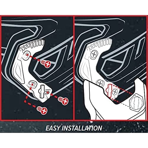 Rawlings | Mach Adjust Face Guard | Adjustable Extension Piece | Fits Mach Series Helmets | Gloss| LHB & RHB Options