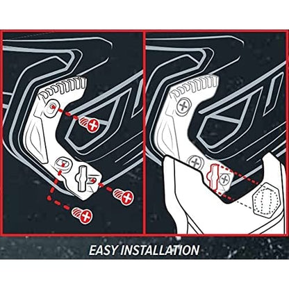 Rawlings | Mach Adjust Face Guard | Adjustable Extension Piece | Fits Mach Series Helmets | Gloss| LHB & RHB Options
