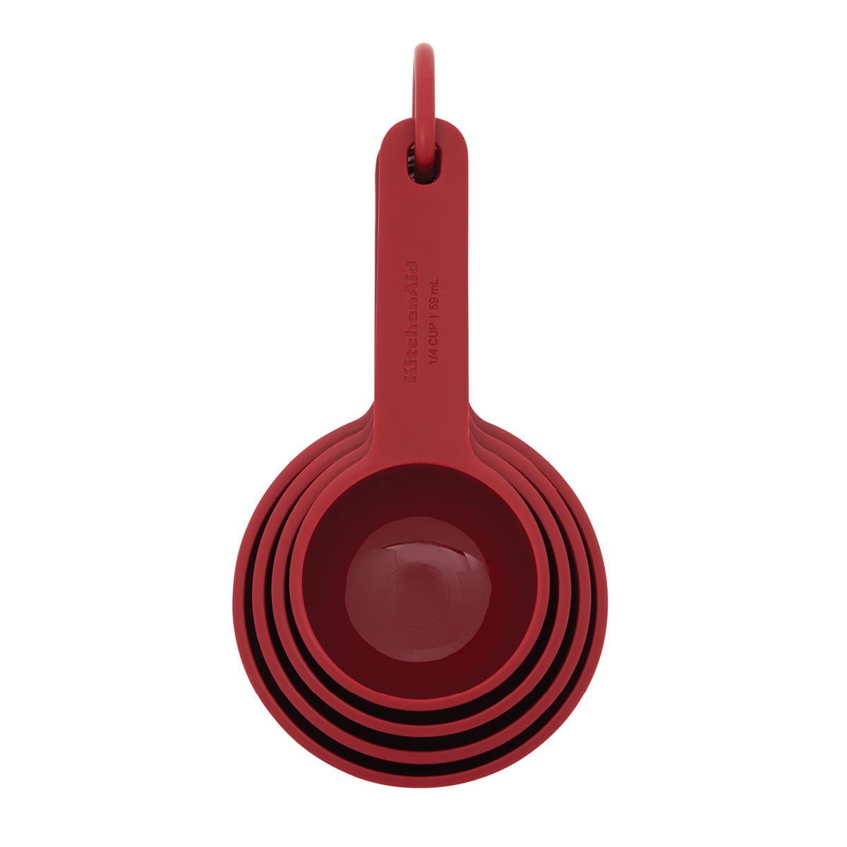 KitchenAid Juego de tazas medidoras universales, 4 piezas, Empire Red
