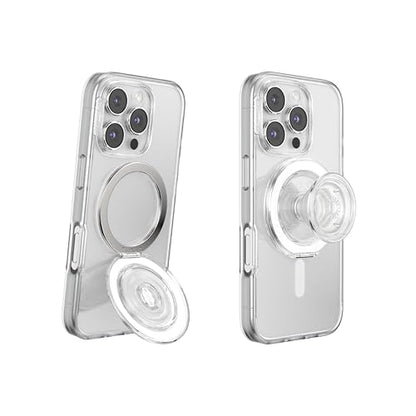 PopSockets - Empuñadura para MagSafe, Agarre para teléfono con Soporte de teléfono Integrado, Soporte Ajustable para Retrato u Paisaje, Fuerte sujeción magnética, Compatible con Carga inalámbrica