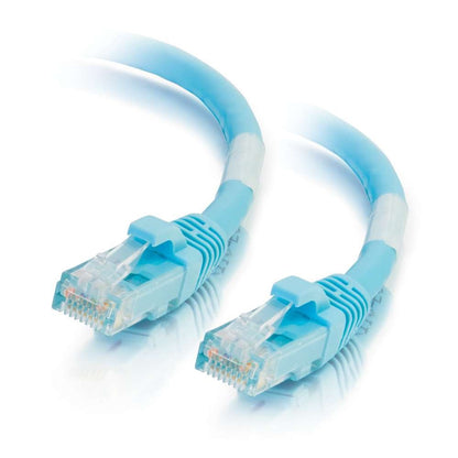 C2G / Cables to Go 00767 Cat6a Snagless Unshielded (UTP) Network Patch Cable, Aqua (12 Feet/3.04 Meters)