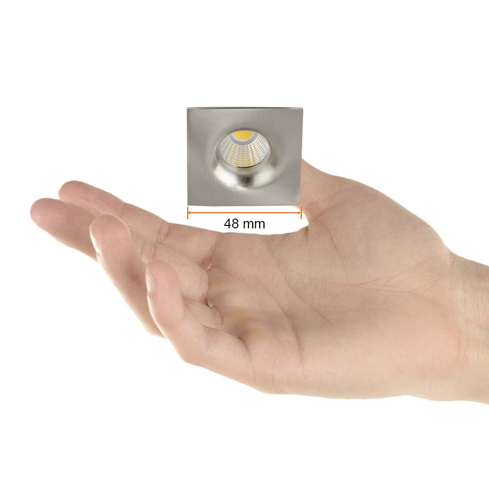 Tecnolite Lámpara de Interior LED para Empotrar YDCLED-315/S, 4 W, Luz Cálida Brillante, Satinado | Luz Cálida Brillante, Para Interior