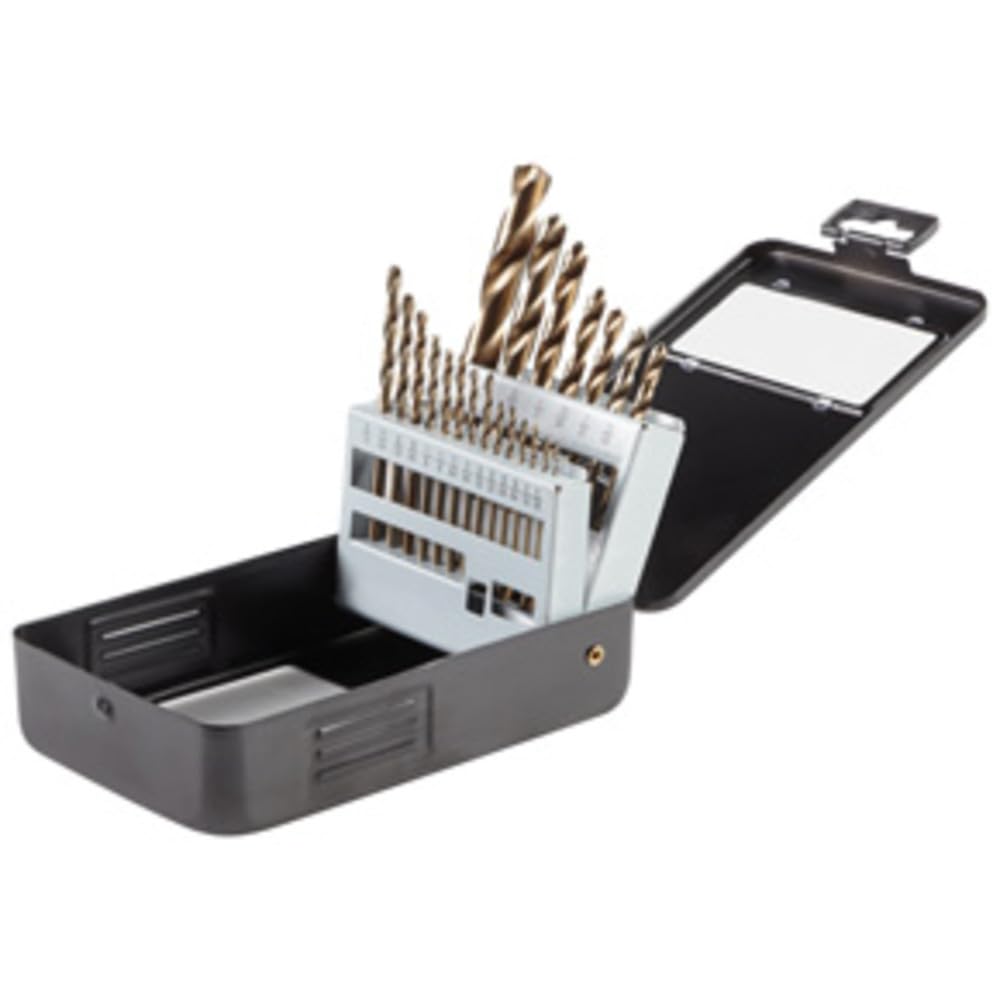 Bosch GO21 21 Pc. Gold Oxide Drill Bit Set | 21 piezas, juego versátil, vástagos estándar, para madera plástico metal - 21 unidades