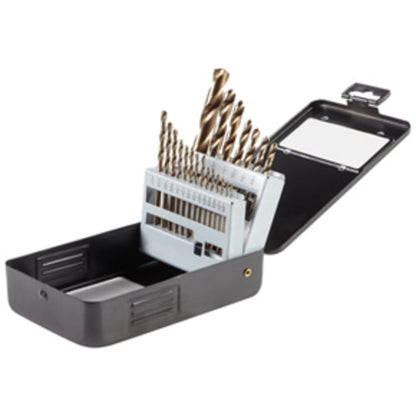 Bosch GO21 21 Pc. Gold Oxide Drill Bit Set | 21 piezas, juego versátil, vástagos estándar, para madera plástico metal - 21 unidades