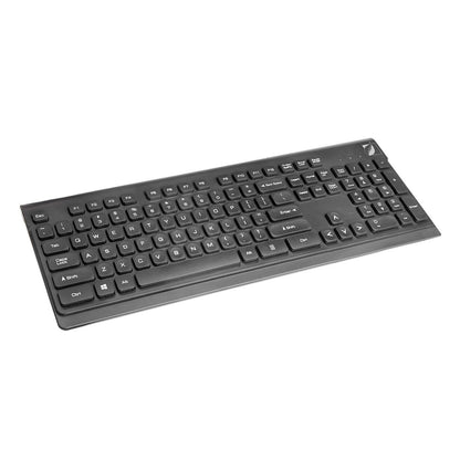 Green Leaf Kit de Teclado y Mouse para PC/Mac inalámbrico 10 m, Negro 18-8381BK