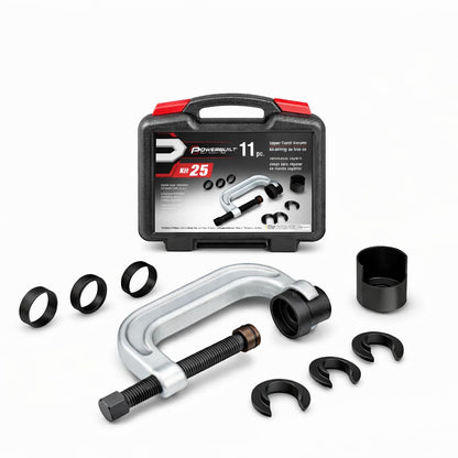Powerbuilt Juego de herramientas de servicio de bujes de brazo de control superior para Ford, GM y Chrysler, quitar e instalar bujes de automóvil, 648604