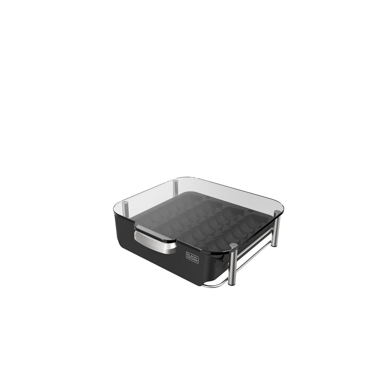 BLACK+DECKER bev by BLACK+DECKER Cajón de almacenamiento para cápsulas bartesianas, con capacidad para hasta 36 cápsulas bartesianas, resistente y apilable (BECS132)