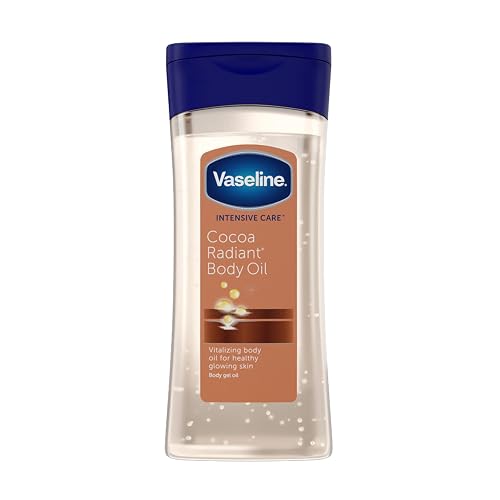 Vaseline - Aceite Corporal en Gel Cocoa Radiant (200 ml), Hidratación Profunda con Brillo Natural, Enriquecido con Cacao Puro