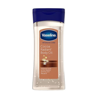 Vaseline - Aceite Corporal en Gel Cocoa Radiant (200 ml), Hidratación Profunda con Brillo Natural, Enriquecido con Cacao Puro