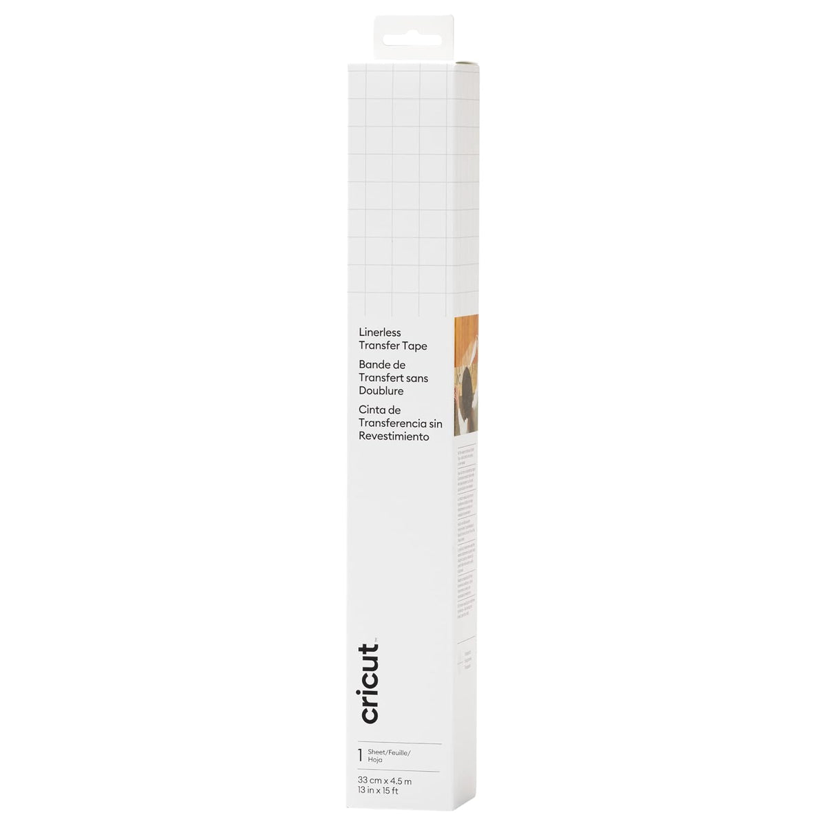 Cricut Cinta de Transferencia sin Forro Transparente - 4.6 m - Sin forro