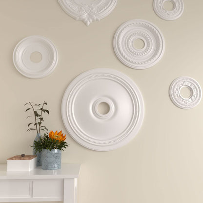 Ekena Millwork CM24DI Medalla de techo de 24 pulgadas de diámetro exterior x 3 5/8 pulgadas de diámetro x 1 1/4 pulgadas de diámetro