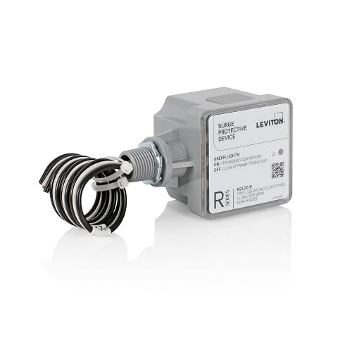 Leviton R2120-B - Panel protector contra sobretensiones tipo 1, color gris