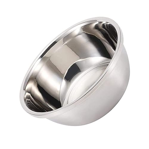 Aleissi | Bowl, Ensaladera, Tazón de Acero Inoxidable Grande de 30cm x 12cm, Ideal para Ensaladas, Mezclar y Batir