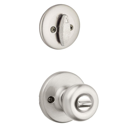 Kwikset 690T 15 SMT Tylo - Perilla de entrada con llave y cerrojo de seguridad de un solo cilindro con SmartKey, níquel satinado