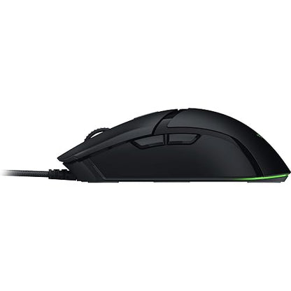 Razer Cobra Mouse para Juegos con Cable: Peso 58g - Interruptores Ópticos Gen-3 - Iluminación Chroma RGB con Luz Inferior - Sensor Óptico Preciso De 8500 dpi - Pies De Ratón 100% PTFE - Negro