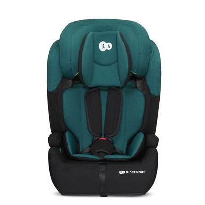 Kinderkraft COMFORT UP Autoasiento I-SIZE 76-150 cm, Silla automóvil para niños, bebé, Sillade, Cinturón, regula en 11 niveles, Grupo 1/2/3, 15 meses - 12 años, 9-36 kg, Verde