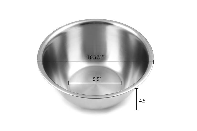 Fox Run Tazón para Mezclar de Acero Inoxidable de 4.25 Cuartos