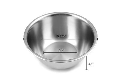 Fox Run Tazón para Mezclar de Acero Inoxidable de 4.25 Cuartos