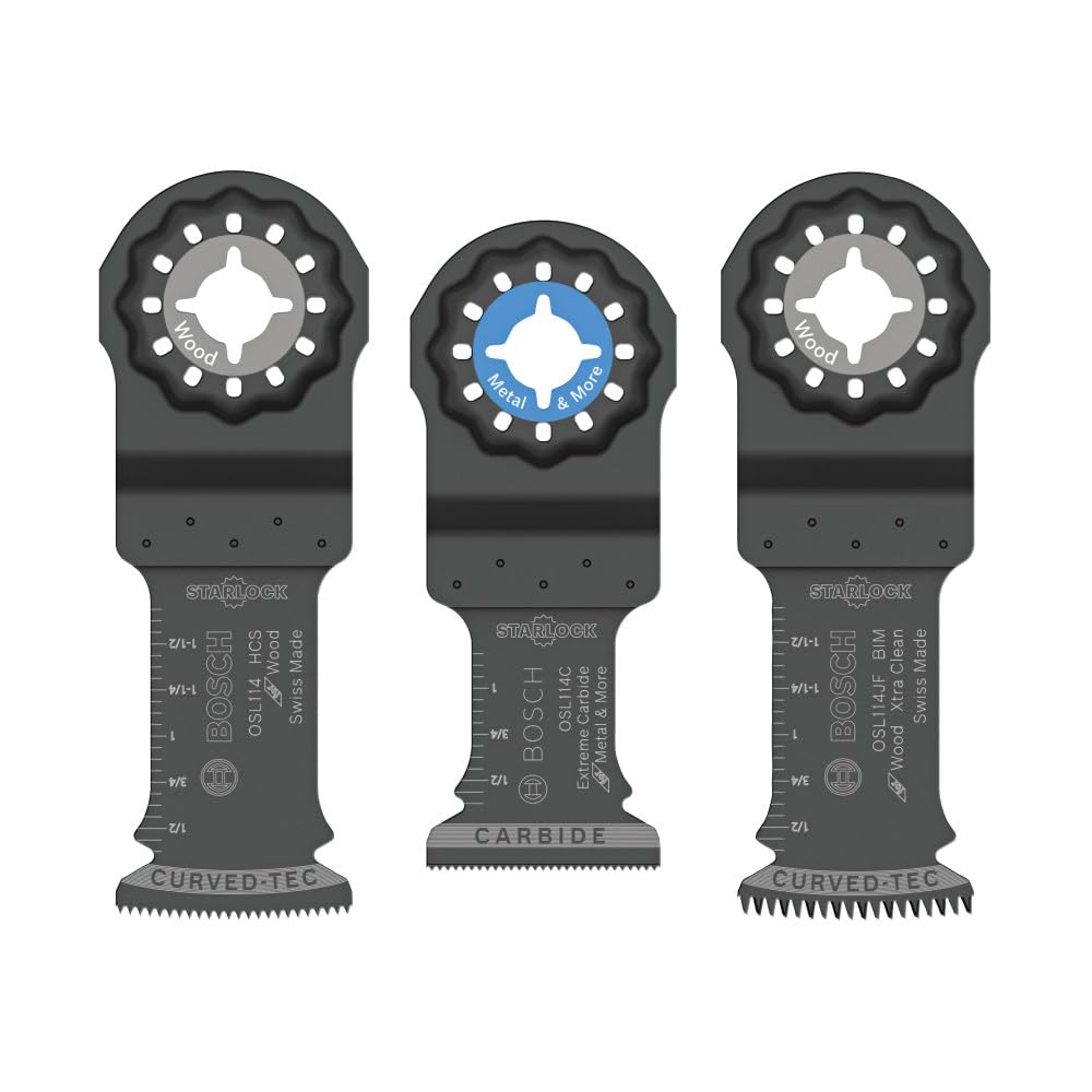 Bosch OSL003VP 3 pieza(s) Starlock - Juego de cuchillas oscilantes multiherramienta