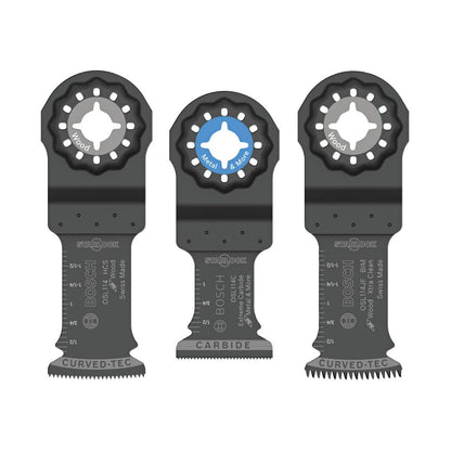 Bosch OSL003VP 3 pieza(s) Starlock - Juego de cuchillas oscilantes multiherramienta