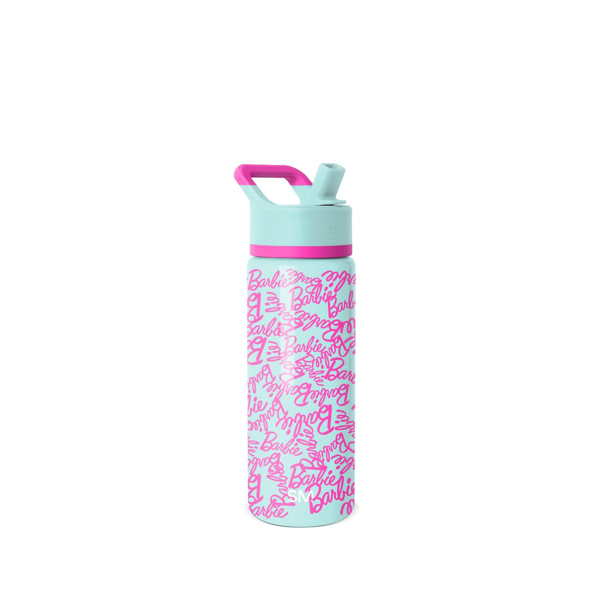 Simple Modern Summit Botella de Agua para Niños 14oz con Popote - 0.5 Litros - Mattel: Barbie Cursive