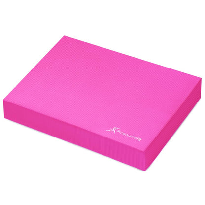 ProsourceFit Almohadilla de Equilibrio Antideslizante - Lirio de mariposa de flor: rosa - L - (15.5 x 12.7 pulgadas)