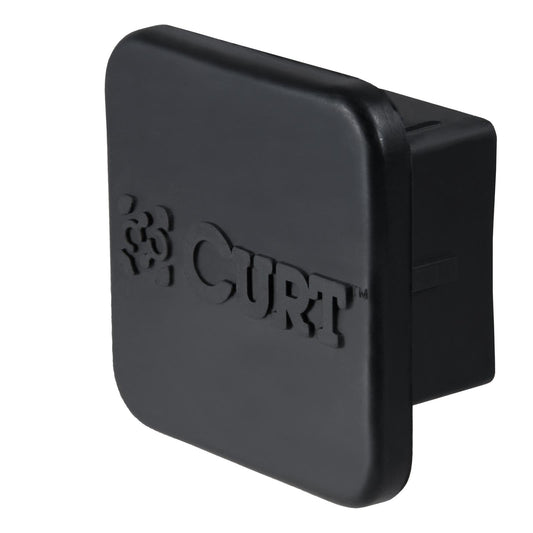 Curt Cubierta de Enganche de Remolque de Goma 22272, Receptor de 5 cm | Solo se adapta a tubos receptores cuadrados de 2 x 2 pulgadas; ajuste de fricción; goma negra; no requiere pin o clip; una